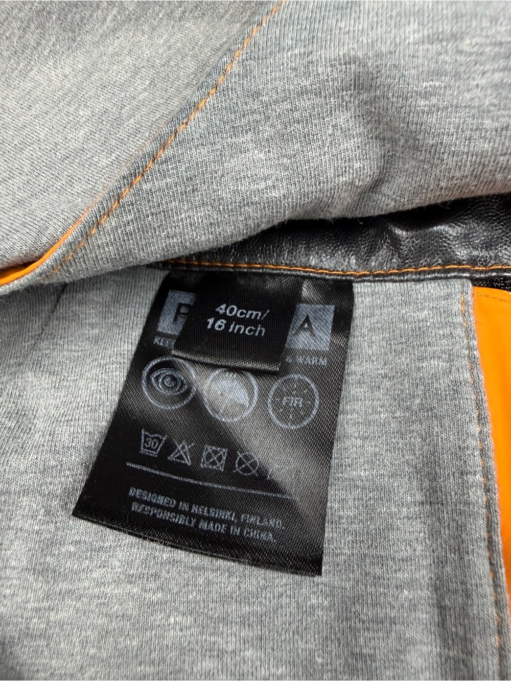 PAIKKA Visibility Dog Raincoat Orange Size 40cm/16” Graphene Recovery Lining - Picture 4 of 6